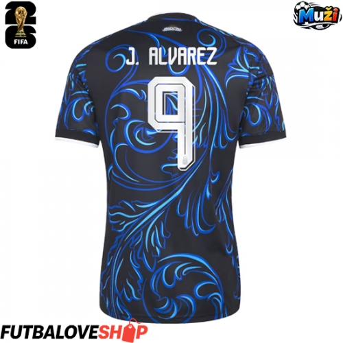 Dres Argentína Julian Alvarez #9 Preč MS 2026 Krátky Rukáv